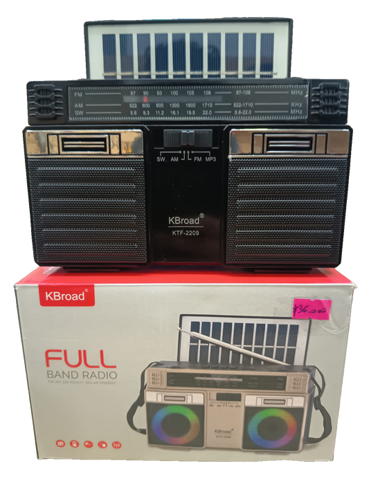 KBroad KTF-2209 Radio Solar Multibanda Retro