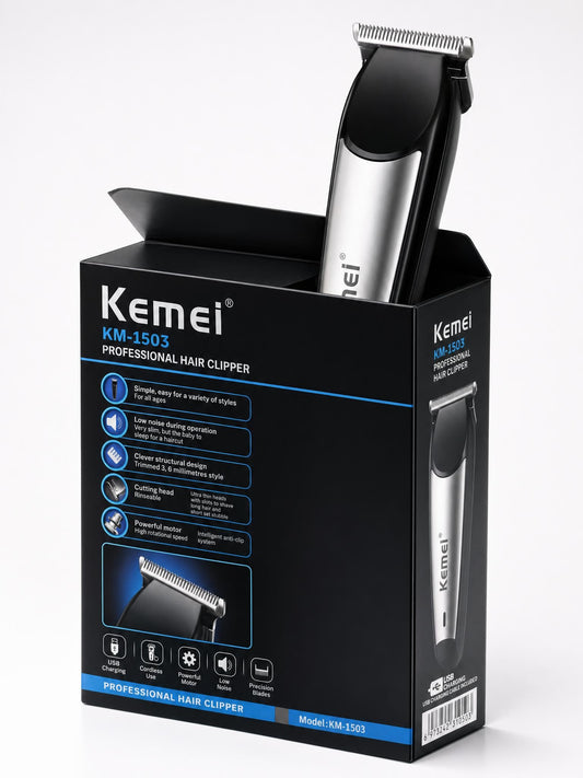 Kemei KM-1503 Cortadora de Cabello Profesional USB