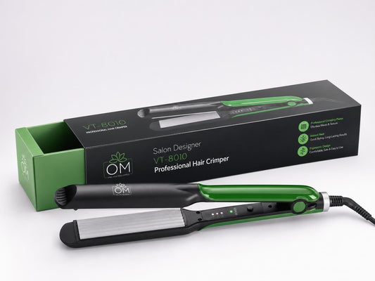 Plancha de Pelo Profesional OM VT-8010 - Alisado y Rizado