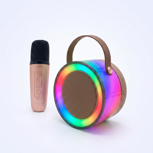 Parlante Portátil Bluetooth K52 RGB con Micrófono Karaoke
