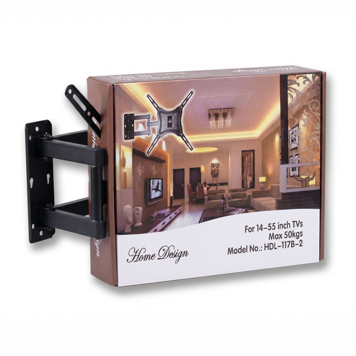 Soporte TV Articulado Home Design HDL-117B-2 para Pared 14-55 pulgadas