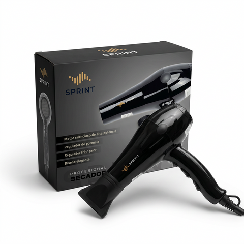 Secador de Pelo Profesional Sprint 2000W - Alta Potencia y Silencioso