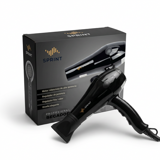 Secador de Pelo Profesional Sprint 2000W - Alta Potencia y Silencioso