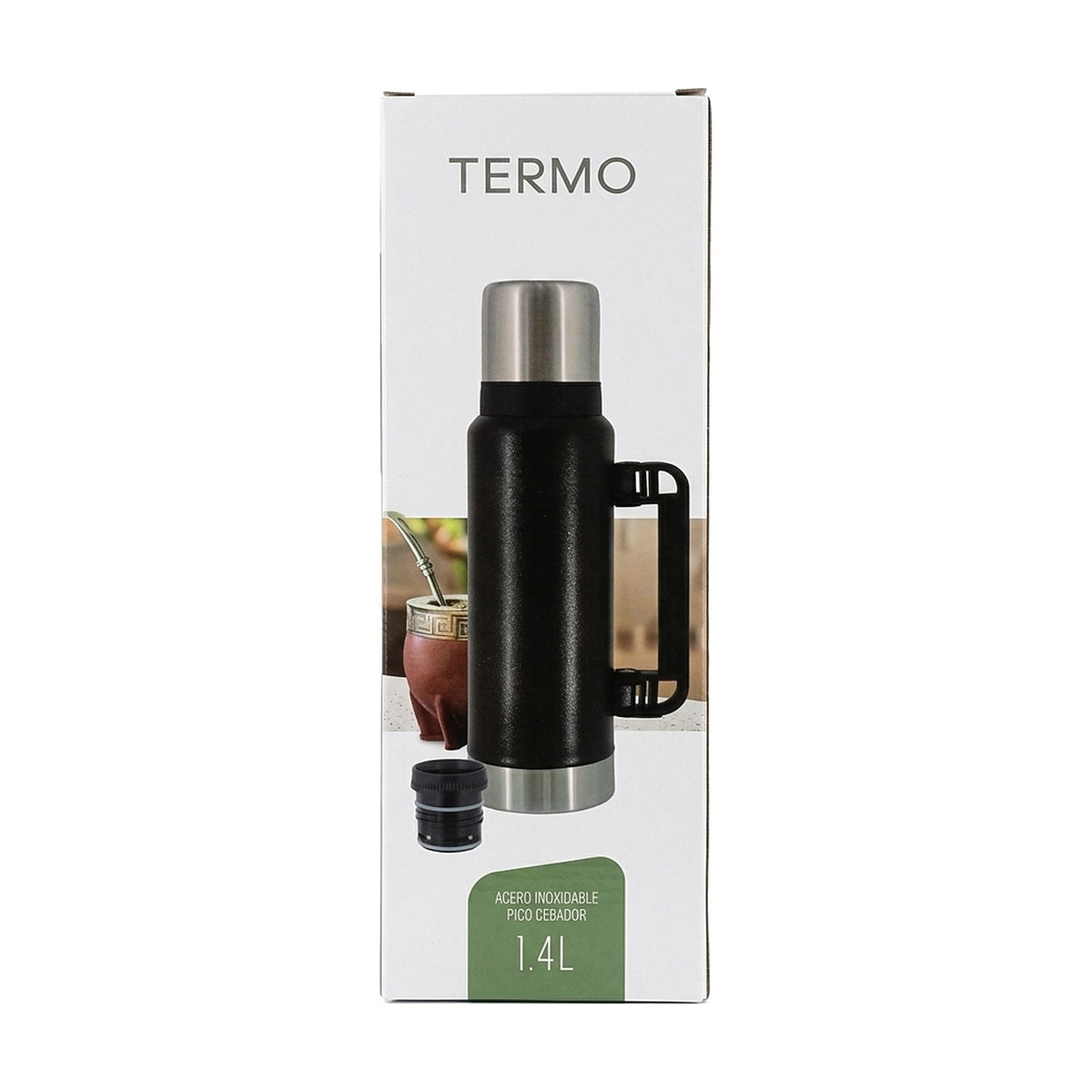 Termo de Acero Inoxidable de 1,4 L con Pico Cebador