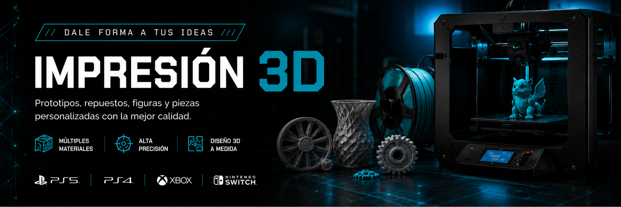 Impresión 3D FDM en War Record, Alta Gracia — prototipos, repuestos, figuras y piezas personalizadas de alta precisión.